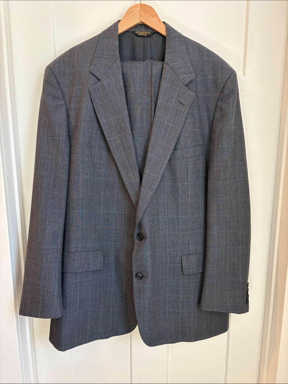 Palm beach 2 piece set. Gray Windowpane Men's Blazer & matching pants